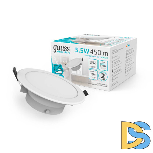 Встраиваемый светильник Gauss Downlight 999420205