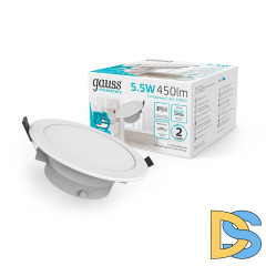 Встраиваемый светильник Gauss Downlight 999420205