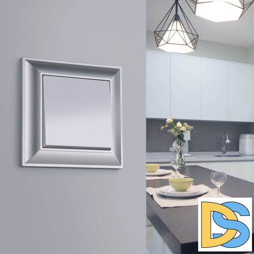 Рамка на 1 пост Werkel Fiore серебряный W0012206 4690389160295