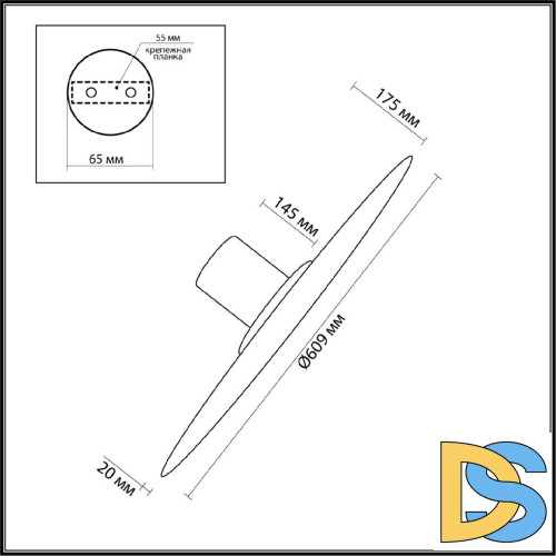 Потолочный светильник Odeon Light Stoflake 5078/55L