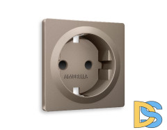 Лицевая панель для розетки с/з со шторками Ambrella Volt Alfa AP6370