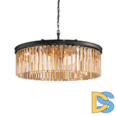 Подвесная люстра DeLight Collection 1920s Odeon 9513P/600R black/amber