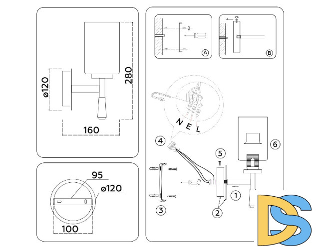 Бра Ambrella Light High Light Modern LH56255