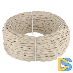 Ретро кабель Werkel витой двухжильный 2,5 мм песочный W6452646 4690389165832