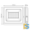 Прожектор светодиодный Gauss Slim 100W 6500К 613120300