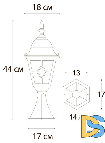 Ландшафтный светильник Arte Lamp Madrid A1541FN-1BN