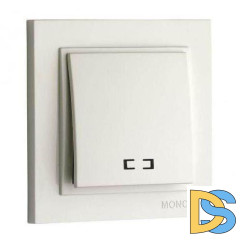 Выключатель одноклавишный с подсветкой Mono Electric Despina 10А 250В слоновая кость 102-010025-101