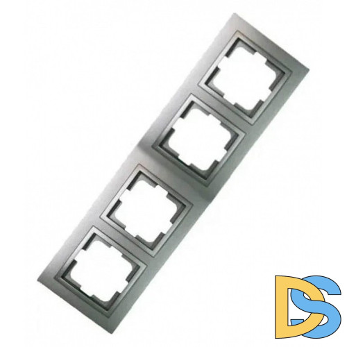 Рамка на 4 поста Mono Electric Despina антрацит 102-240000-163
