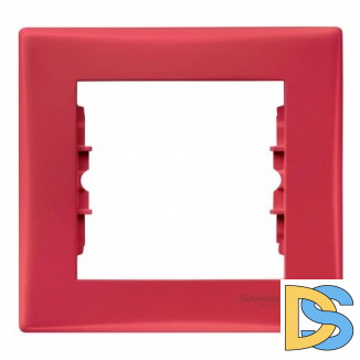 Рамка 1-ая (одинарная), Красный, серия Sedna, Schneider Electric