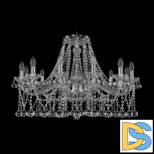 Подвесная люстра Bohemia Ivele Crystal 1413/12/300 Ni Balls