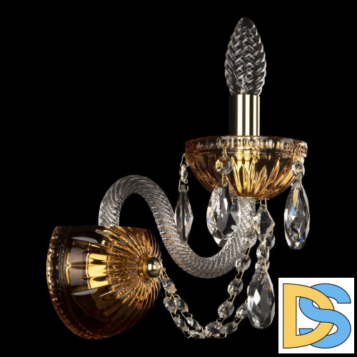 Бра Bohemia Ivele Crystal 5402B/1/141 G Amber/M-1G