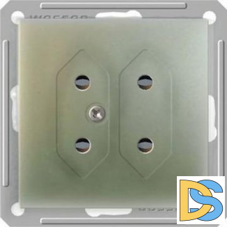 Розетка 2-ая электрическая без заземления, Шампань, серия Wessen 59, Schneider Electric