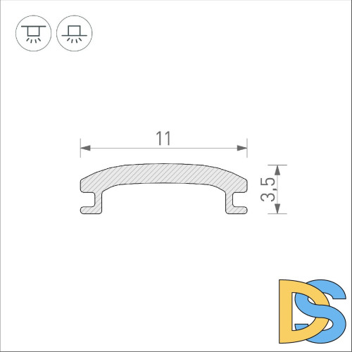 Экран Arlight STRETCH-SHADOW-10m OPAL-PVC A2-CONTOUR-PRO 040644