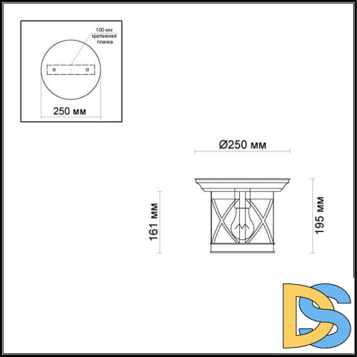 Уличный светильник Odeon Light Sation 4045/1C