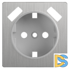 W1179509/ Накладка для розетки USB (cеребряный рифленый)