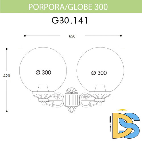 Уличный настенный светильник Fumagalli G30.141.000.AXE27