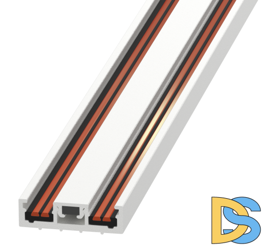 Ультратонкий накладной магнитный шинопровод iLedex Vision 4825-25/7-1000-WH