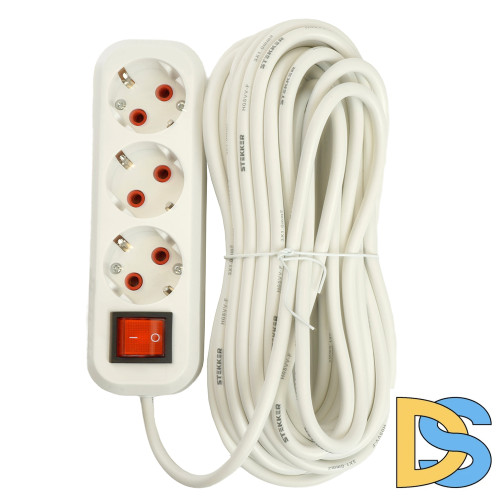 Удлинитель трехместный Stekker Home 49357