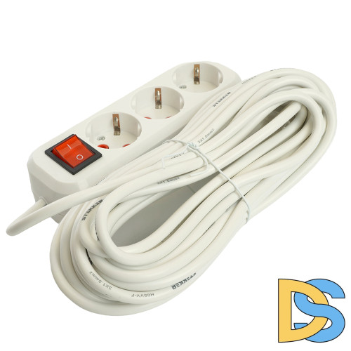 Удлинитель трехместный Stekker Home 49357