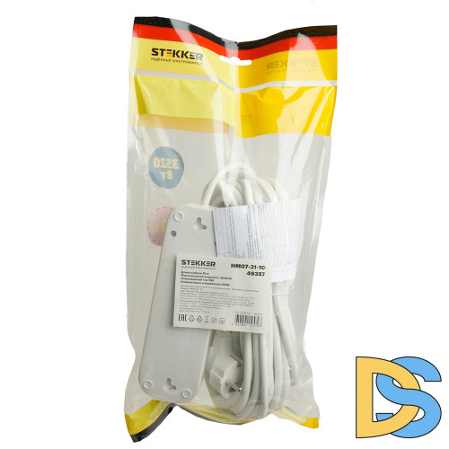 Удлинитель трехместный Stekker Home 49357