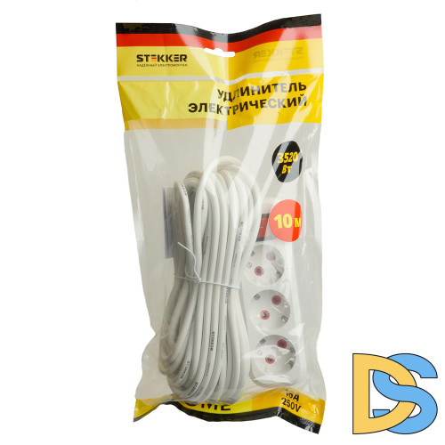 Удлинитель трехместный Stekker Home 49357