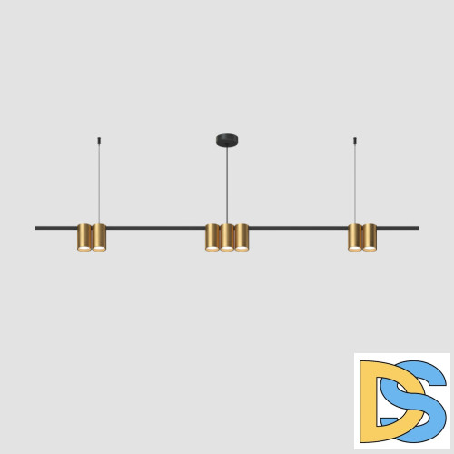 Подвесной светильник Denkirs Orbit DK4063-BK+SG