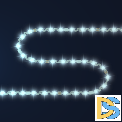 Светодиодная лента Apeyron 24В 8Вт/м smd2835 60д/м IP20 700Лм/м 5м 6500К 00-351