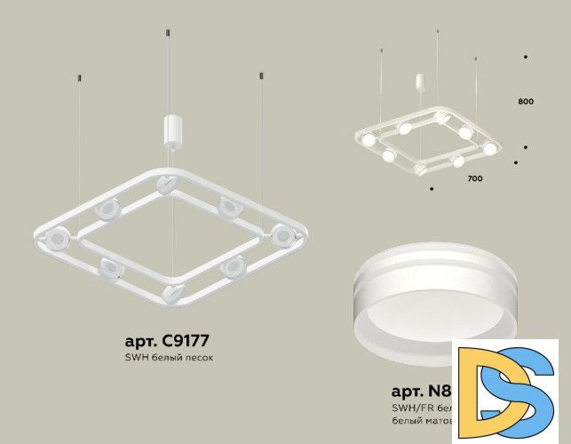 Подвесная люстра Ambrella Light Traditional (C9177, N8477) XB9177153
