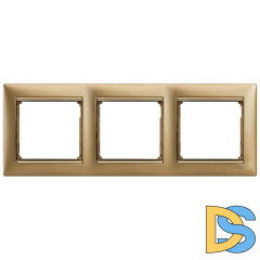 Рамка 3-постовая Legrand Valena матовое золото 770303