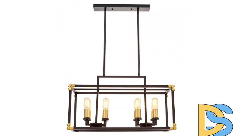 Подвесная люстра Lumina Deco Waldorf LDP 1140-8 BK+MD