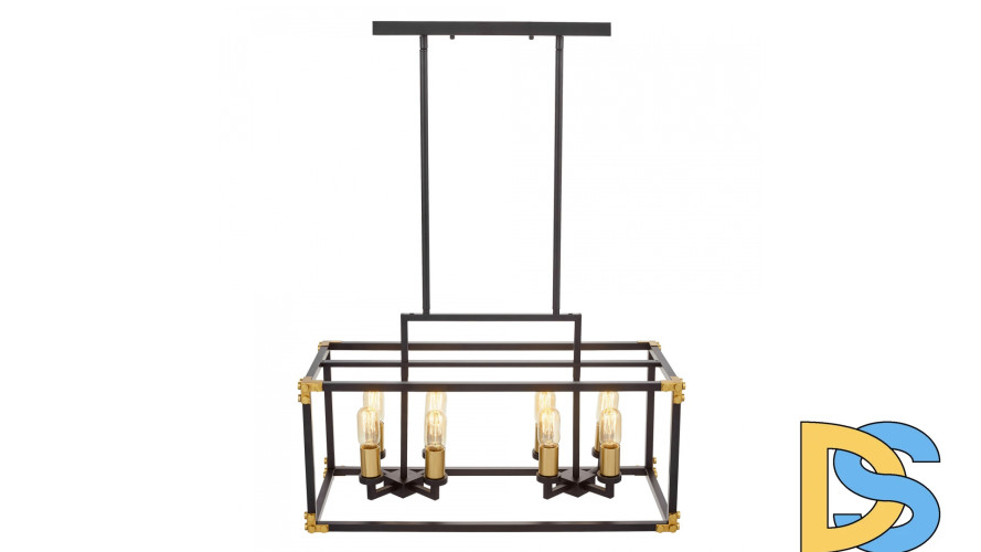 Подвесная люстра Lumina Deco Waldorf LDP 1140-8 BK+MD