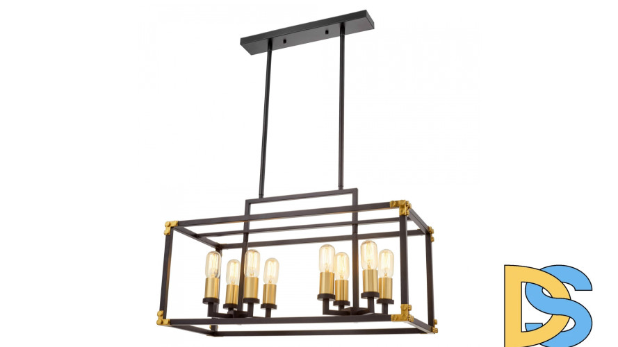 Подвесная люстра Lumina Deco Waldorf LDP 1140-8 BK+MD