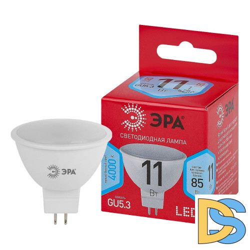 Лампа светодиодная Эра GU5.3 11W 4000K LED MR16-11W-840-GU5.3 R Б0052441