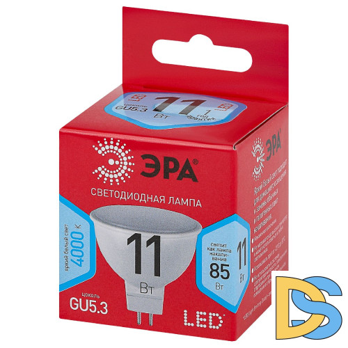 Лампа светодиодная Эра GU5.3 11W 4000K LED MR16-11W-840-GU5.3 R Б0052441