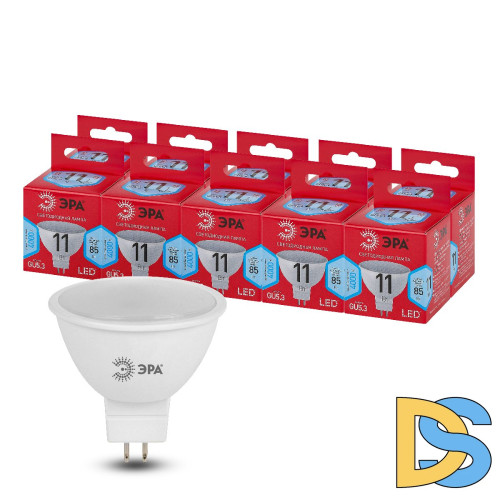 Лампа светодиодная Эра GU5.3 11W 4000K LED MR16-11W-840-GU5.3 R Б0052441