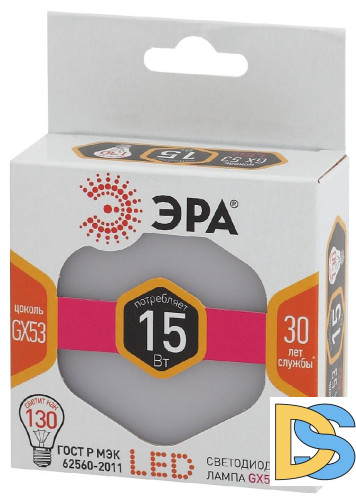 Лампа светодиодная Эра GX53 15W 2700K LED GX-15W-827-GX53 Б0036551