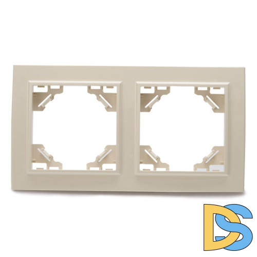 Рамка 2-местная горизонтальная Stekker PFR00-9002-02 39241