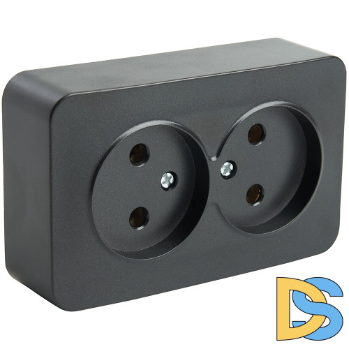 Розетка 2-местная б/з Stekker София MST10-12-02 49315