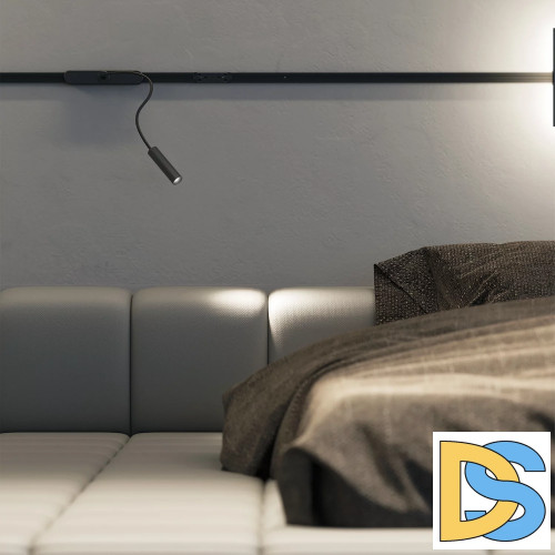 Трековый магнитный однофазный светильник Denkirs Air spot DK5343-BK