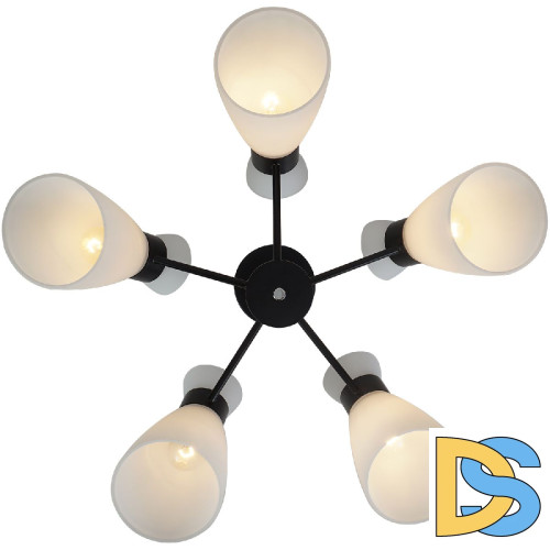 Потолочная люстра Reluce 01416-0.3-05 BK+CR