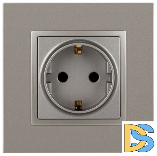 Розетка 2P+E Schuko со шторками Эра Elegance 14-2102-16 Б0065806