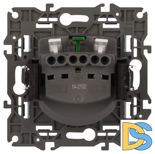 Розетка 2P+E Schuko со шторками Эра Elegance 14-2102-16 Б0065806