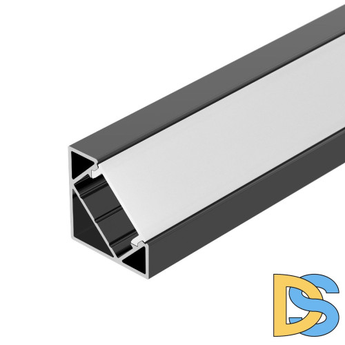 Алюминиевый профиль Arlight SL-KANT-H18-2000 BLACK 049430