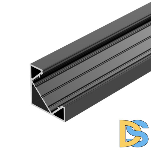 Алюминиевый профиль Arlight SL-KANT-H18-2000 BLACK 049430