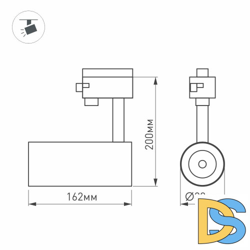 Трековый светильник Arlight LGD-2TR white 025914(1)
