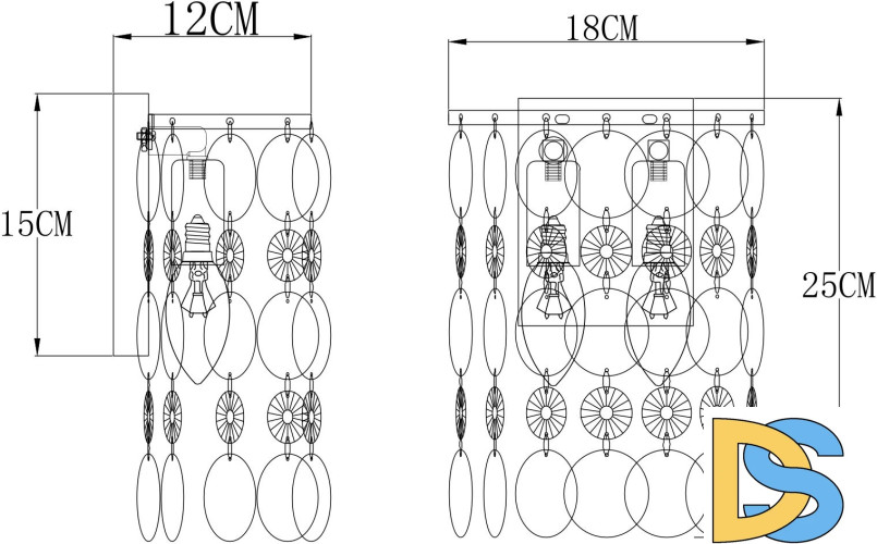 Бра Arte Lamp Pipirima A4041AP-2CC