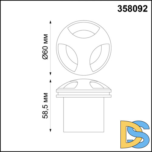 Уличный светодиодный светильник Novotech Scala 358092