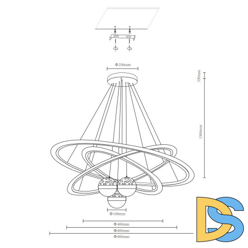 Подвесная люстра Velante 431-303-06