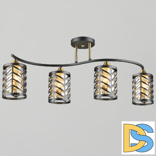 Потолочная люстра Reluce 05943-0.3-04 BK+COP