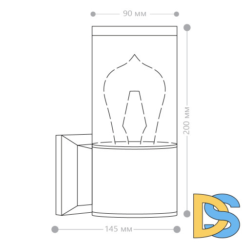 Уличный настенный светильник Feron Бостон DH1301 51330